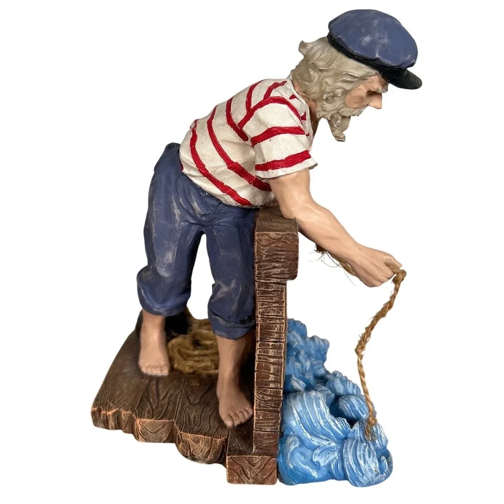 Vintage 2000 Beachcombers Intl Sea Captain Fisherman Nautical Figurine Decor